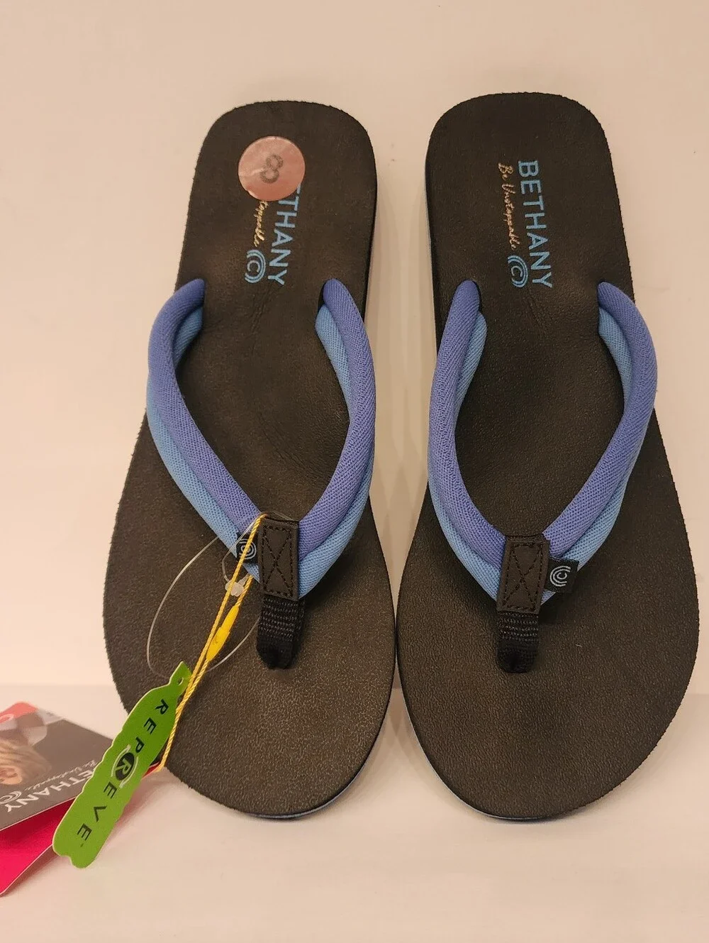 Cobian X BETHANY Honua Flip Flops In Blue Size 8